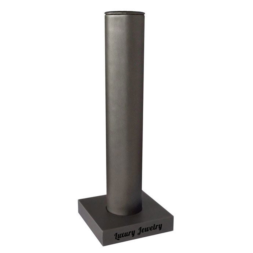 Steel Grey Leatherette Jewelry Bangle / Bracelet Display Bar