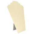Beige faux Suede Jewelry Necklace Display Easel, 12-1/2" tall