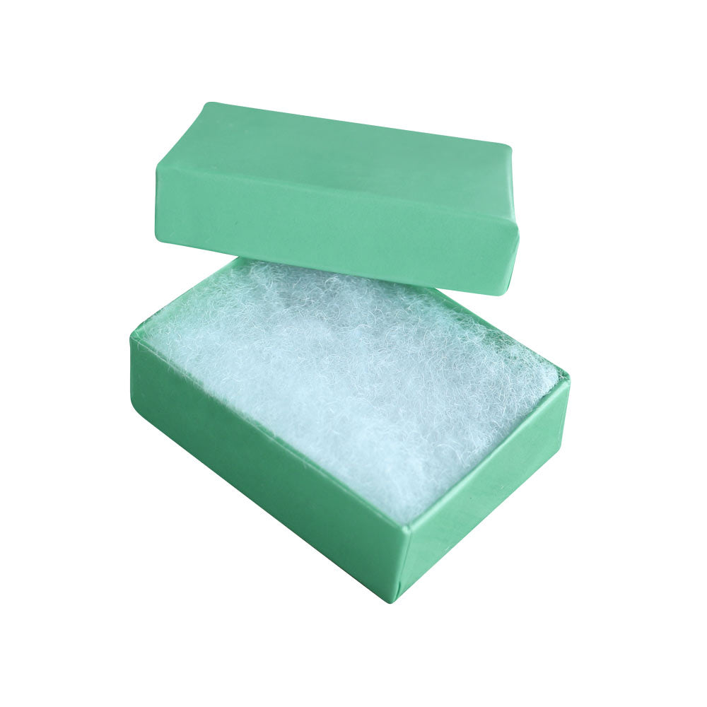 Teal Paper Cotton Filled Jewelry Gift Packaging Boxes #11