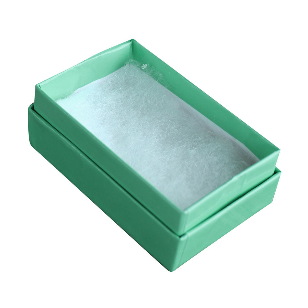 Teal Paper Cotton Filled Jewelry Gift Packaging Boxes #21