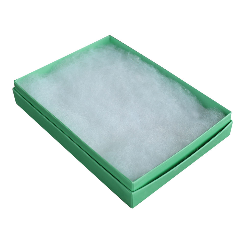 Teal Paper Cotton Filled Jewelry Gift Packaging Boxes #53