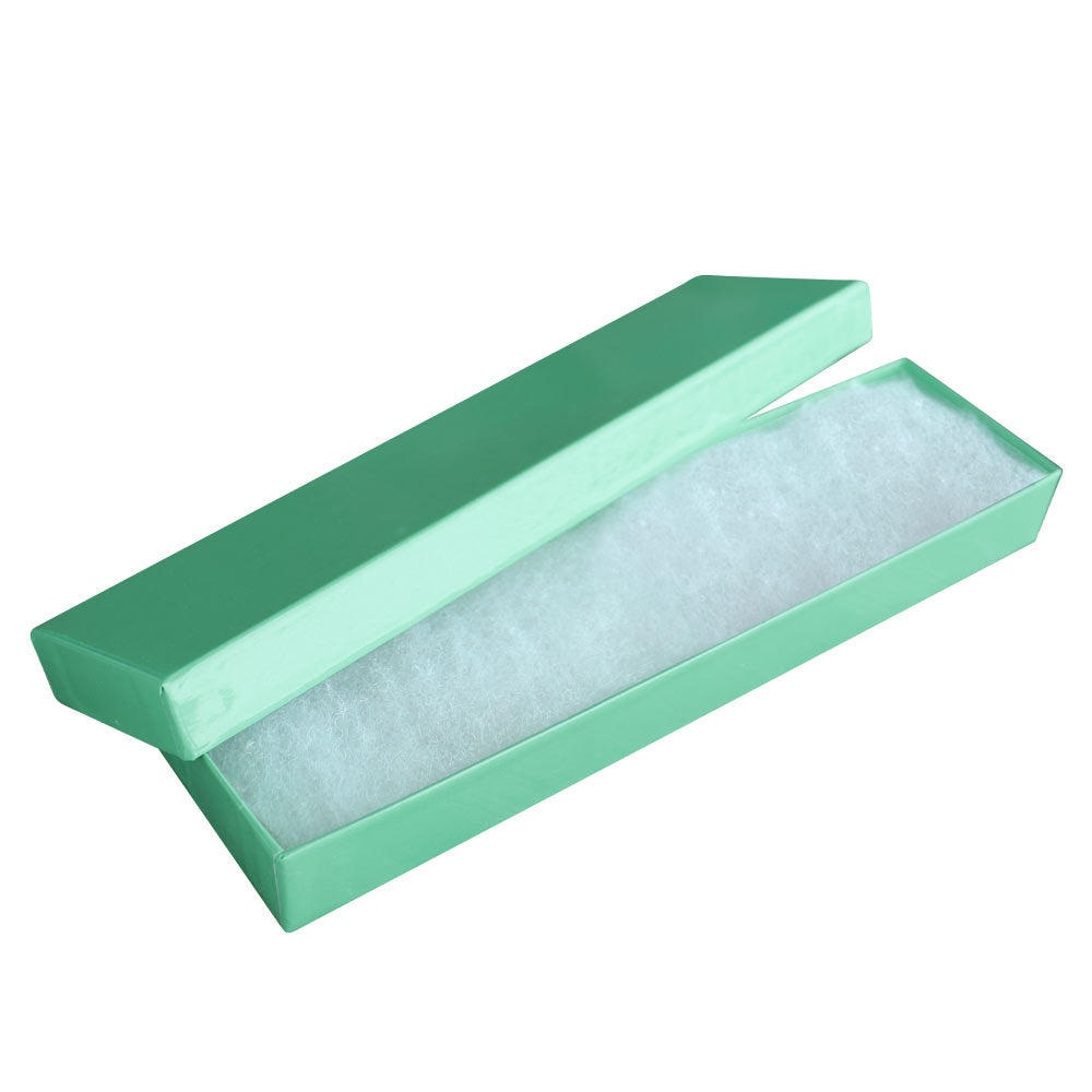 Teal Paper Cotton Filled Jewelry Gift Packaging Boxes #82