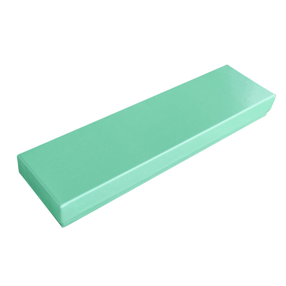 Teal Paper Cotton Filled Jewelry Gift Packaging Boxes #82