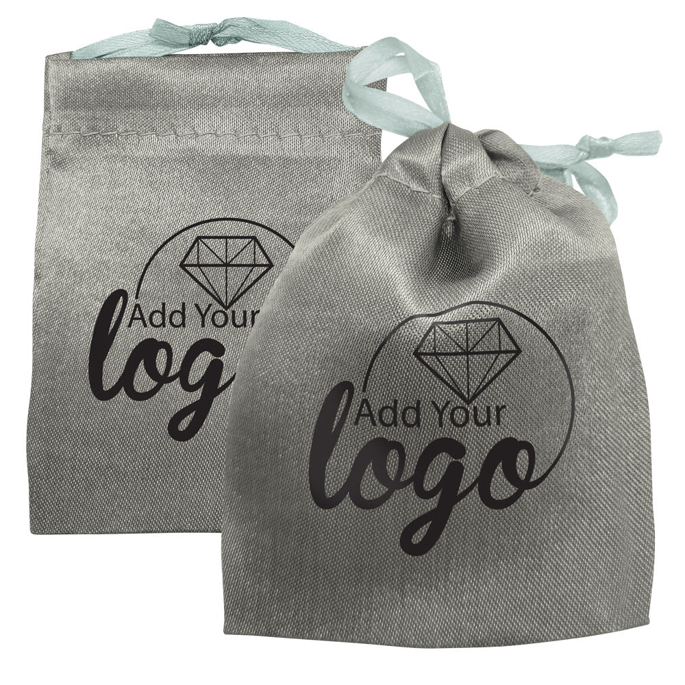 Deluxe Satin Drawstring Pouch 2-1/2" x 3-1/2", 12 Per Pack