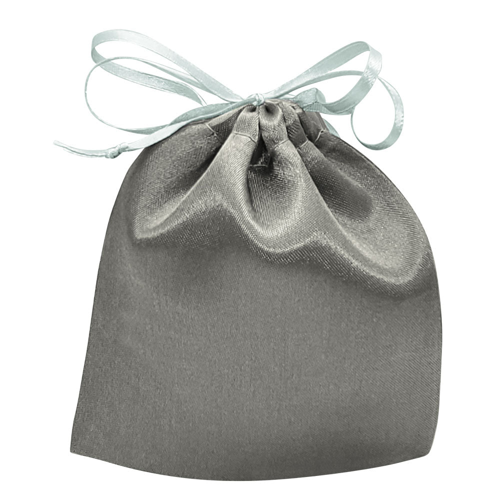 Deluxe Satin Drawstring Pouch 4" x 4-1/2", 12 Per Pack