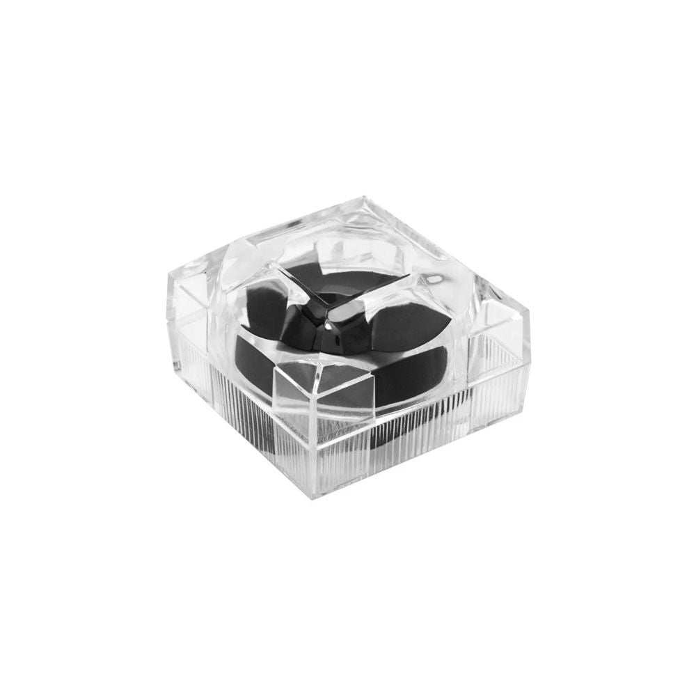 Clear Crystal Style Lucite Jewelry Ring Boxes