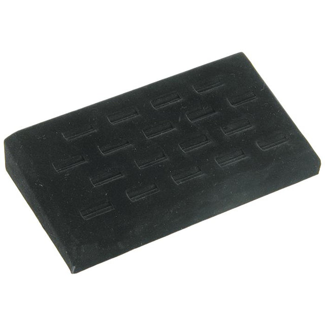Black Velvet 18 Slot Jewelry Ring Display Tray