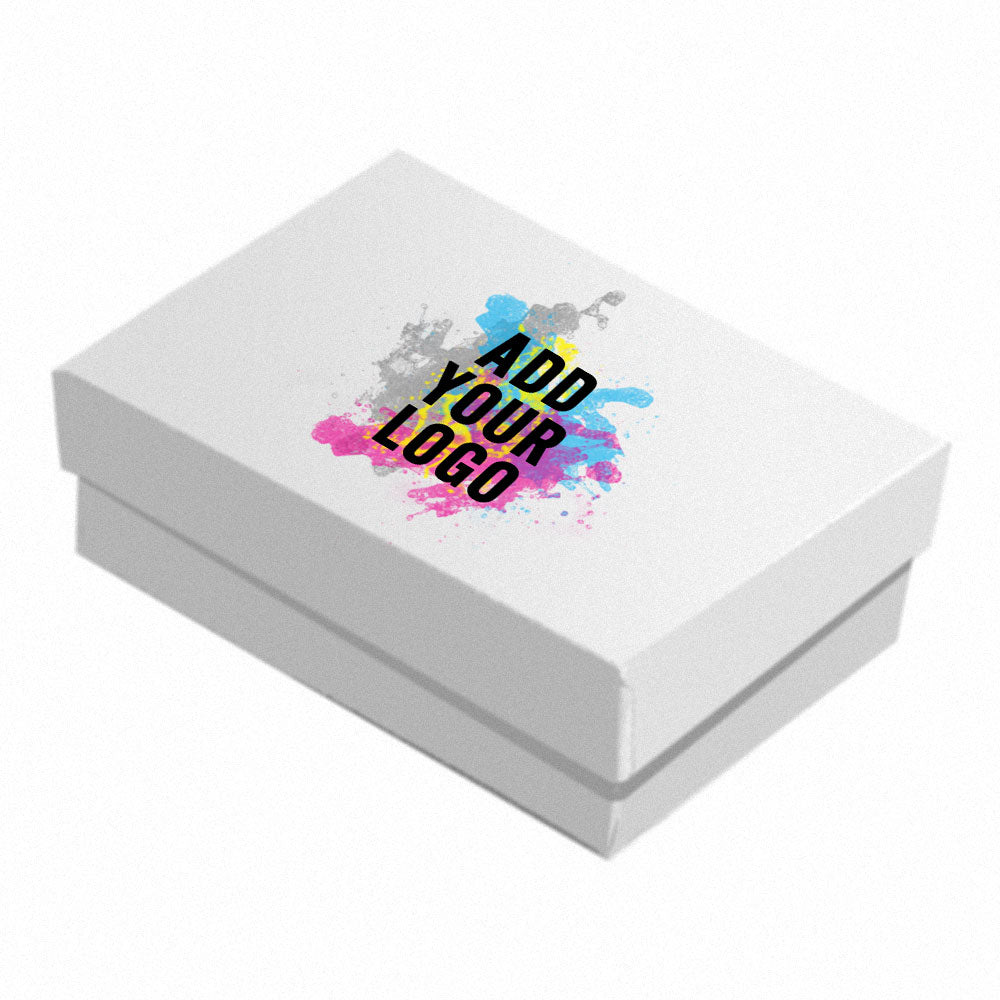 Glossy White Cotton Filled Jewelry Gift Boxes #21