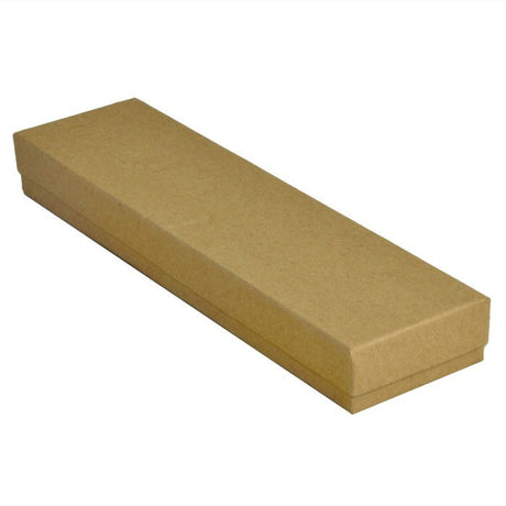 Brown Kraft Paper Cotton Filled Jewelry Bracelet Gift Boxes #82