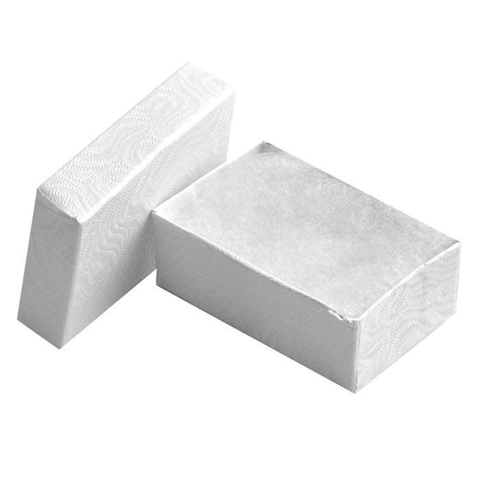 Swirl White Paper Cotton Filled Jewelry Gift Packaging Boxes #21