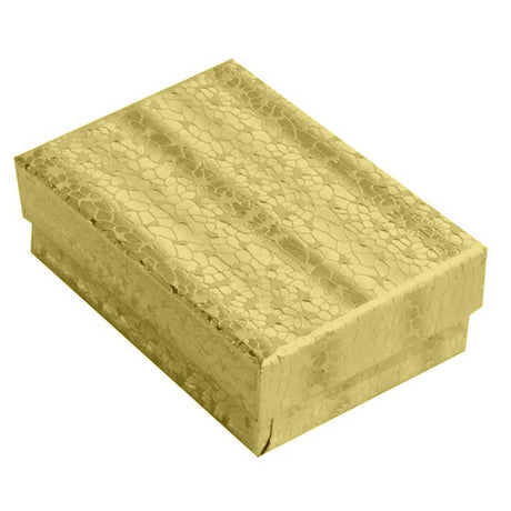 Gold Foil Cotton Filled Jewelry Gift Boxes #32