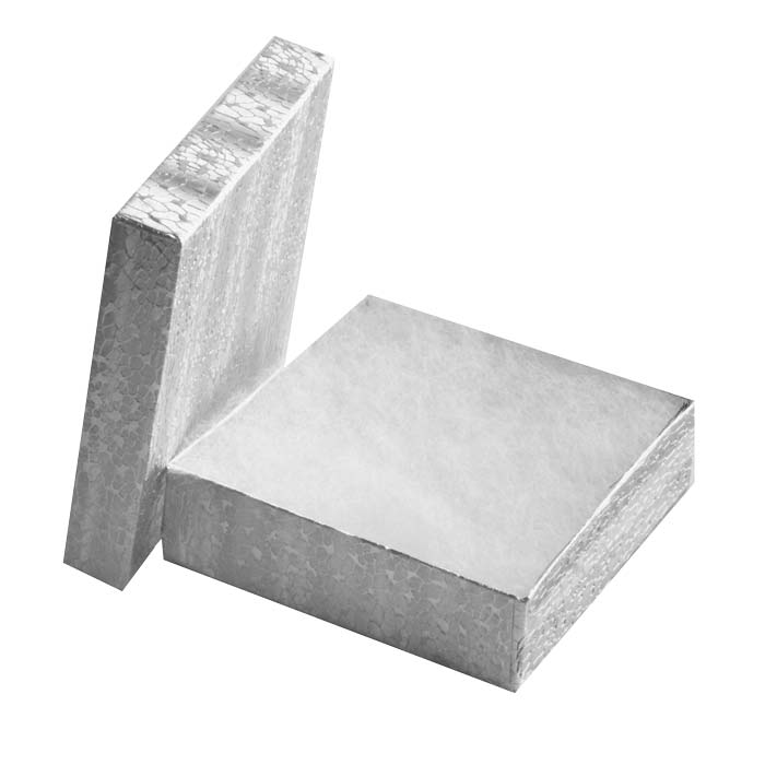 Silver Foil Cotton Filled Jewelry Gift Boxes #33