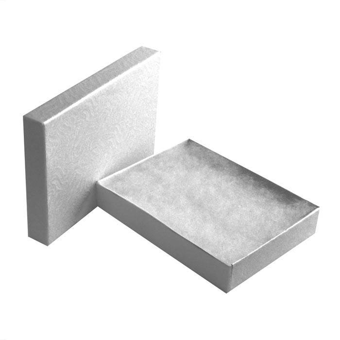 Swirl White Paper Cotton Filled Jewelry Gift Packaging Boxes #53