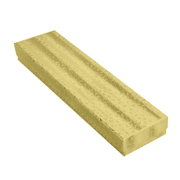 Gold Foil Cotton Filled Jewelry Bracelet Gift Boxes #82