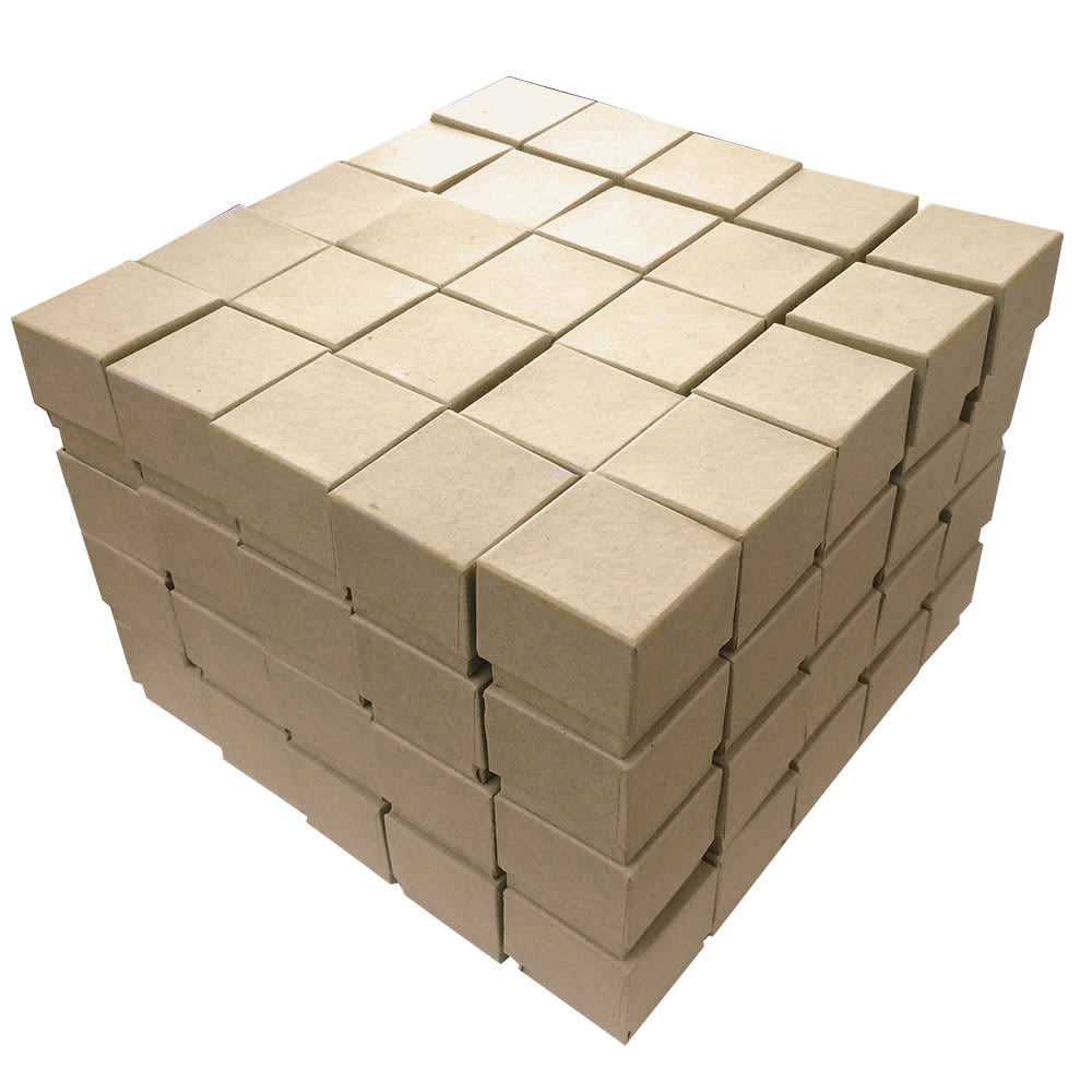 Brown Kraft Paper Jewelry Ring Gift Boxes, Foam Insert