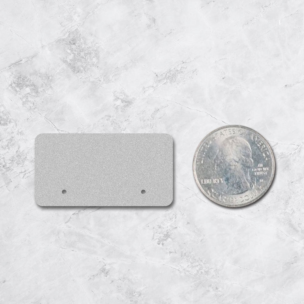 Matte Grey Earring Card 1-9/16" x 15/16"