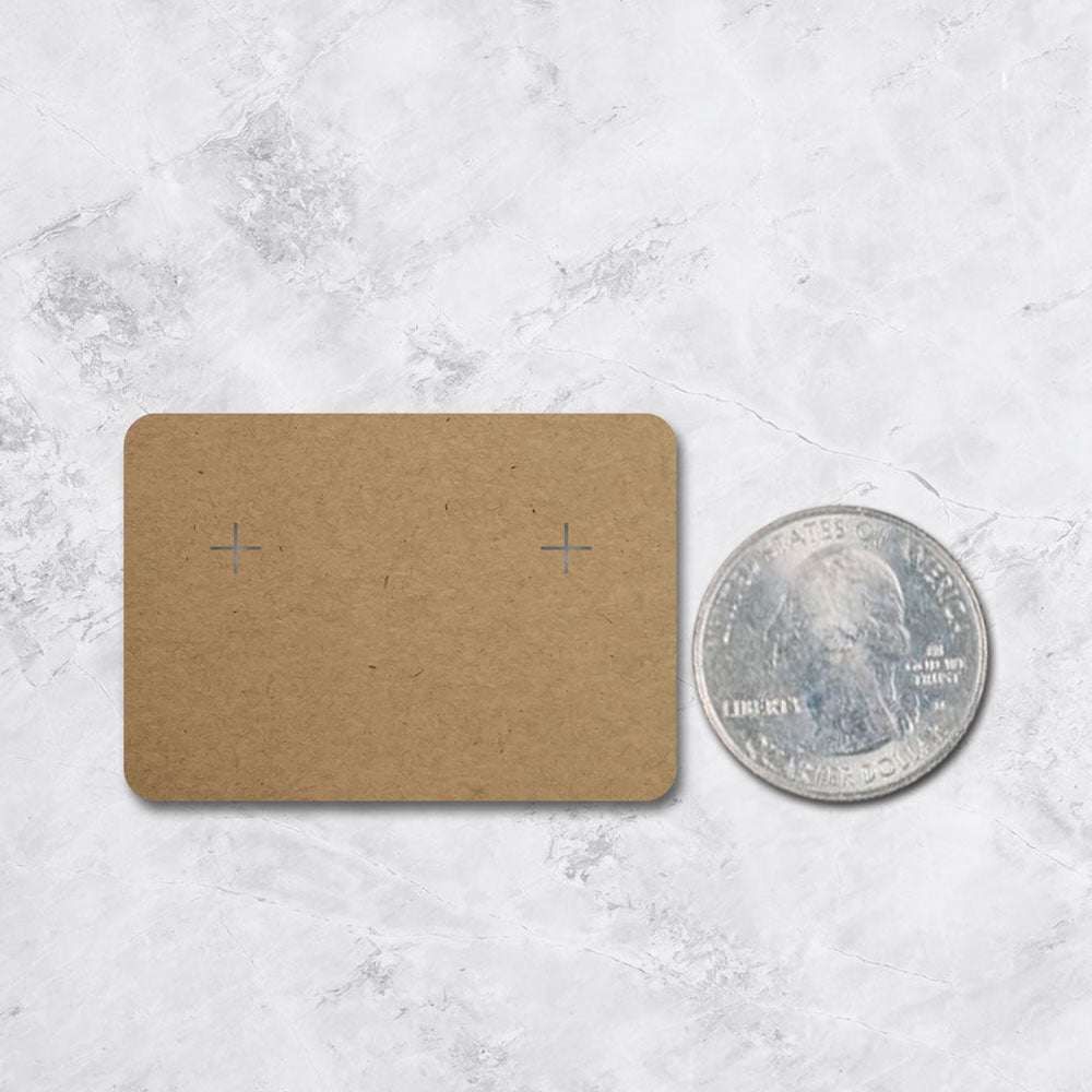 Kraft Earring Card 1-3/4" x 2-1/2"