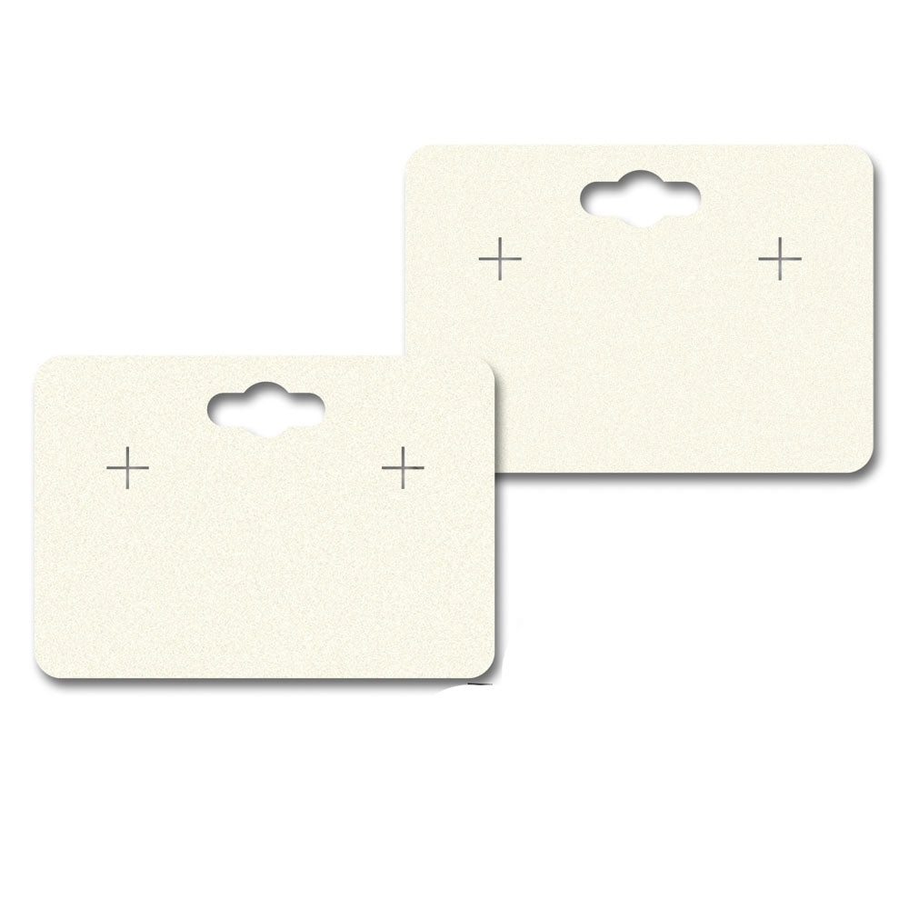 Ivory Earring Card With Keyhole 1-3/4" x 2-1/2"