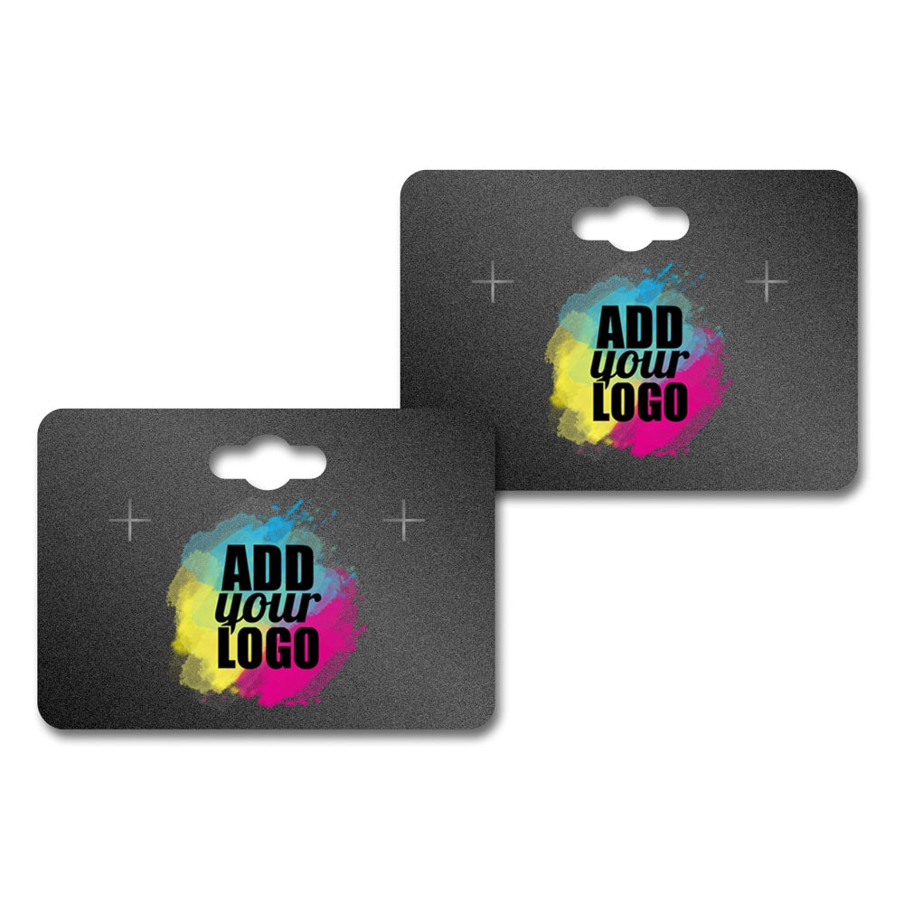 Shimmer Black Earring Card with keyhole 1-3/4" x 2-1/2"