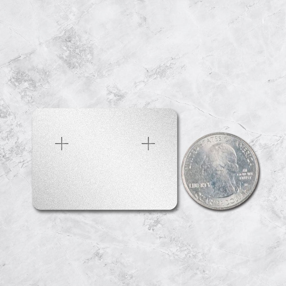 Shimmer Silver Earring Card 1-3/4" x 2-1/2"