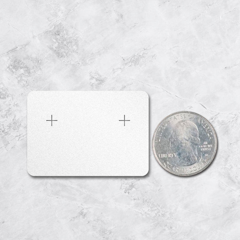 Shimmer White Earring Card 1-3/4" x 2-1/2"