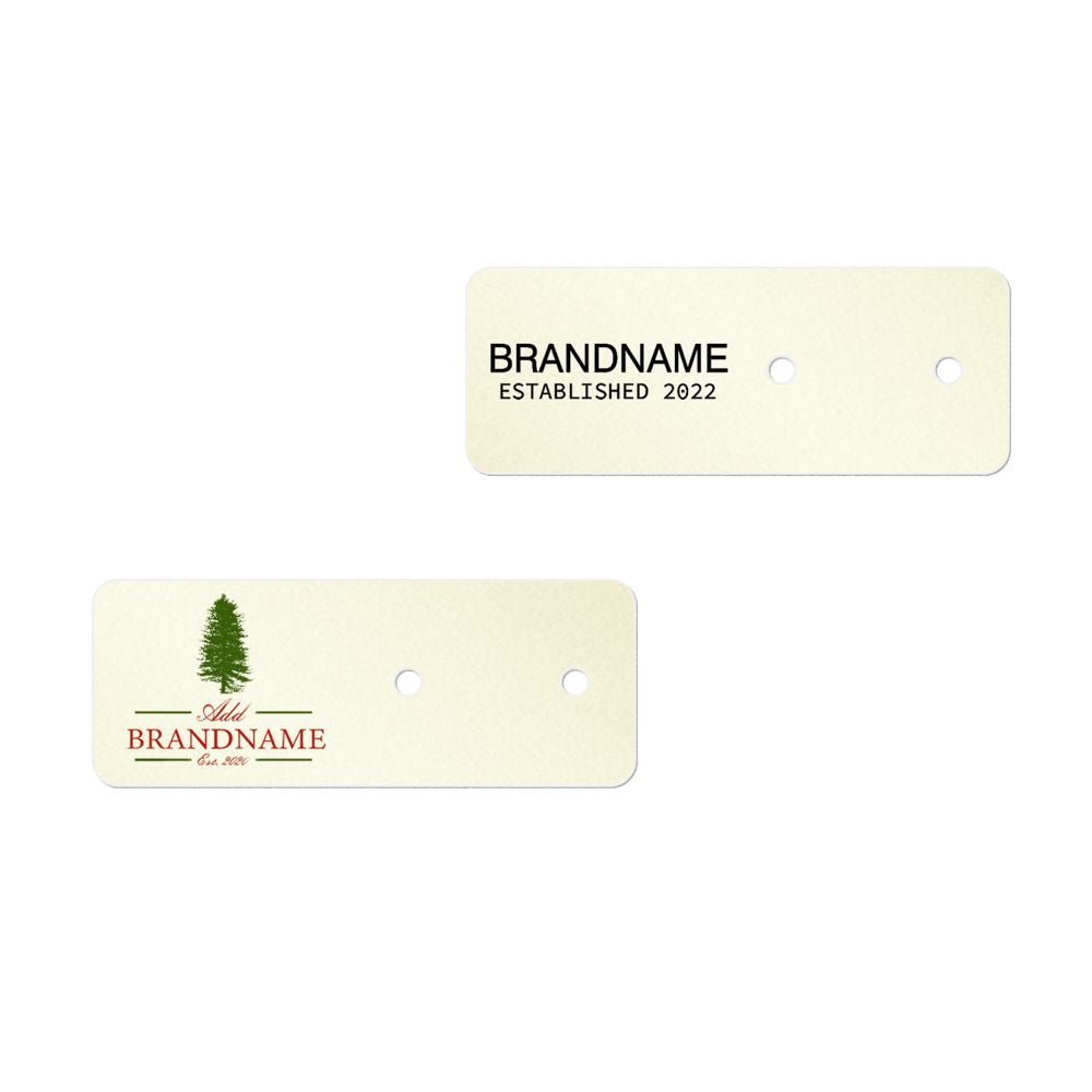 Shimmer White Gold Jewelry Card 3" x 1-1/8" Rounded Corner