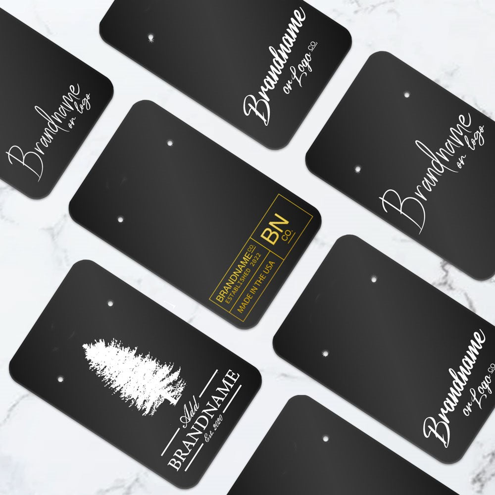 Black Jewelry Card 2" x 3" Rounded Corner