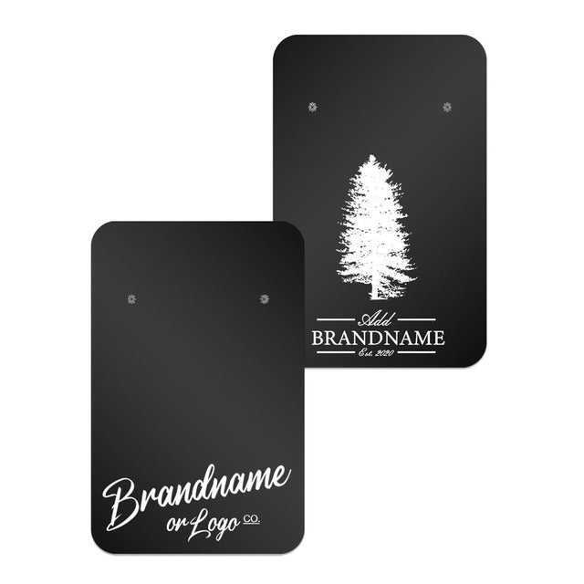 Black Jewelry Card 2" x 3" Rounded Corner