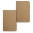 Blank Kraft Earring Card 2" x 3" Rounded Corner