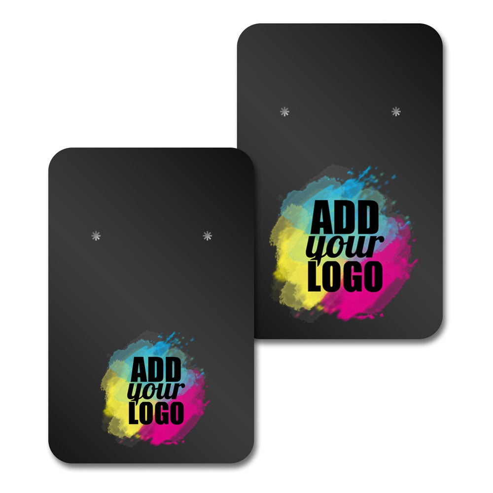 Black Jewelry Card 2" x 3" Rounded Corner