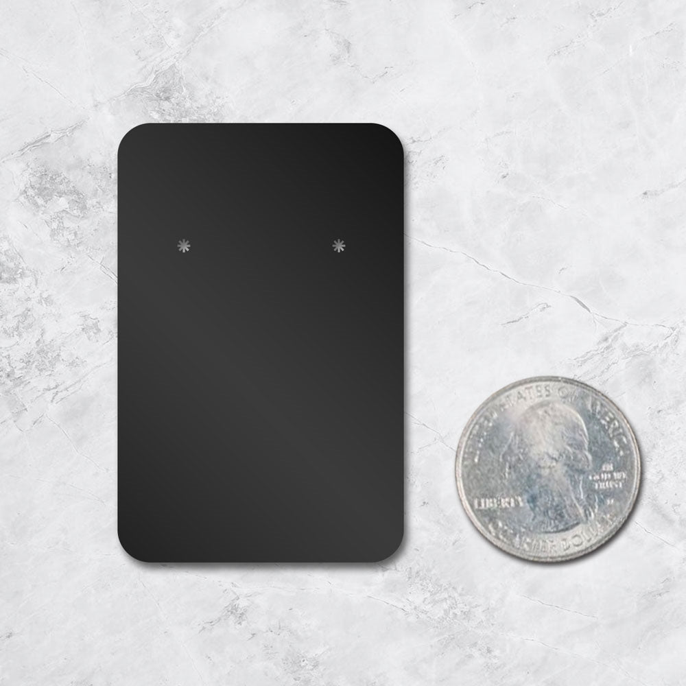 Black Jewelry Card 2" x 3" Rounded Corner