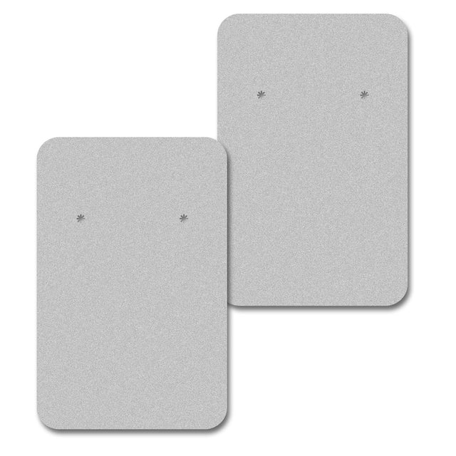 Matte Grey Jewelry Card 2" x 3" Rounded Corner