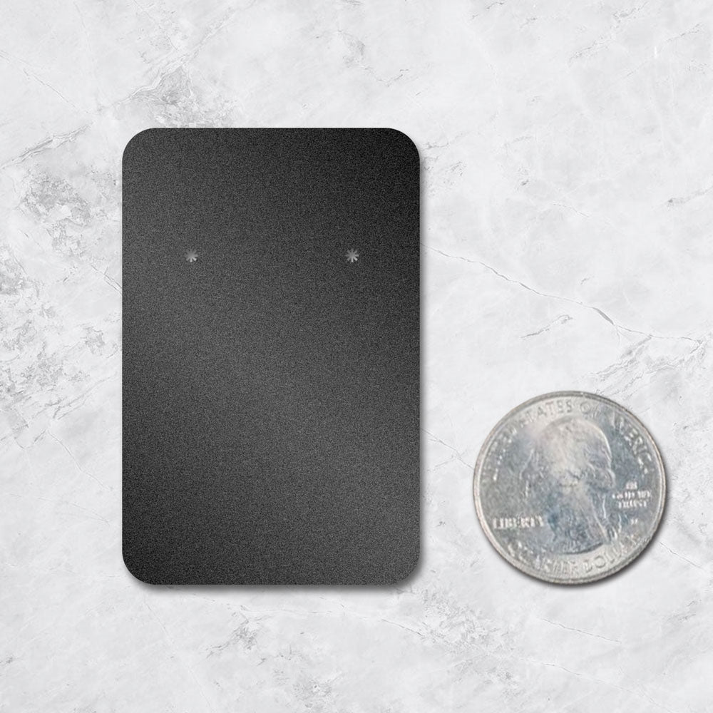 Shimmer Black Jewelry Card 2" x 3" Rounded Corner