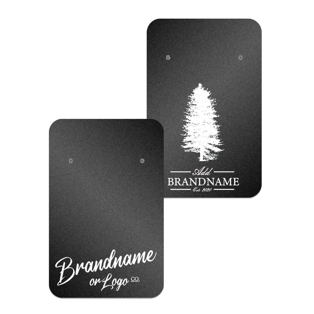 Shimmer Black Jewelry Card 2" x 3" Rounded Corner