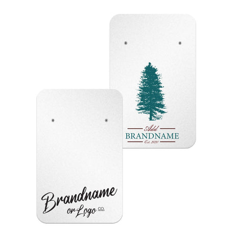 Shimmer White Jewelry Card 2" x 3" Rounded Corner