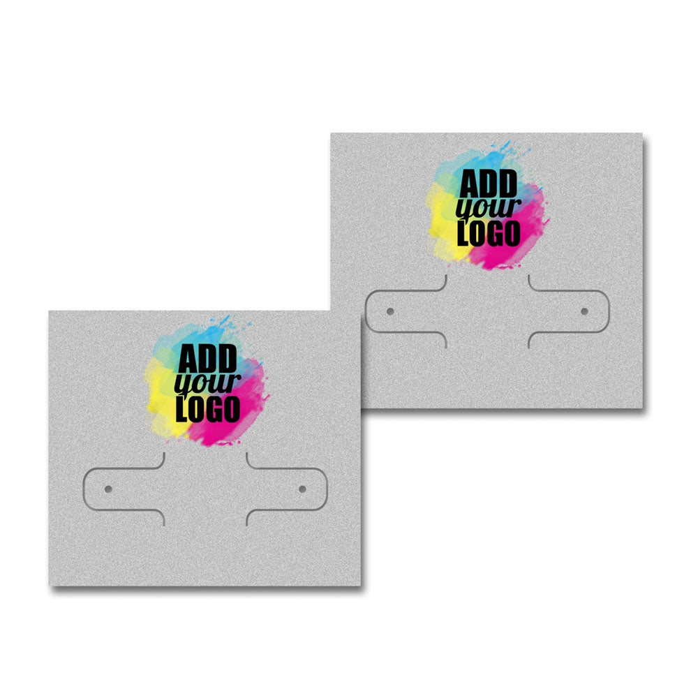 Matte Grey Earring Card 2-1/8" x 1-7/8"