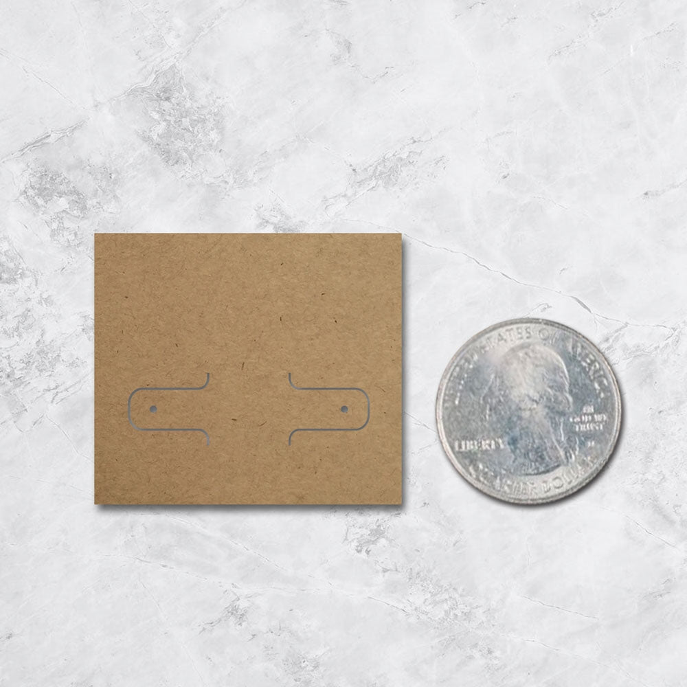 Kraft Earring Card 2-1/8" x 1-7/8"