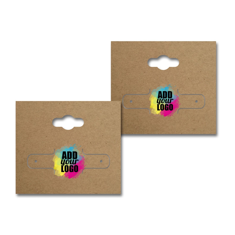 Kraft Earring Card with Keyhole 2-1/8" x 1-7/8"