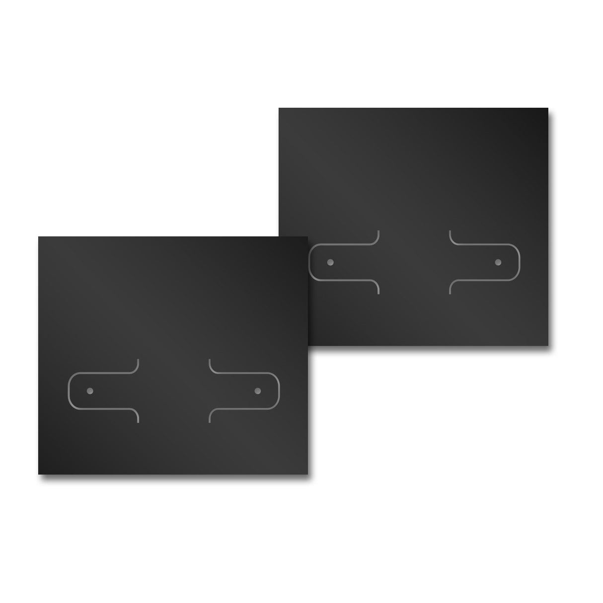 Black Card 2-1/8" x 1-7/8"