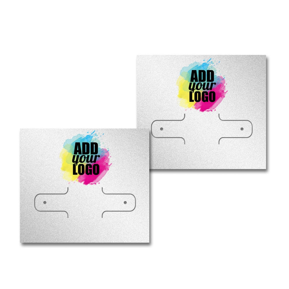 Shimmer Silver Earring Card 2-1/8" x 1-7/8"