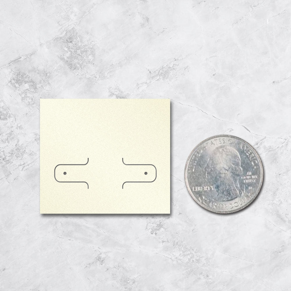 Shimmer White Gold Card 2-1/8" x 1-7/8"