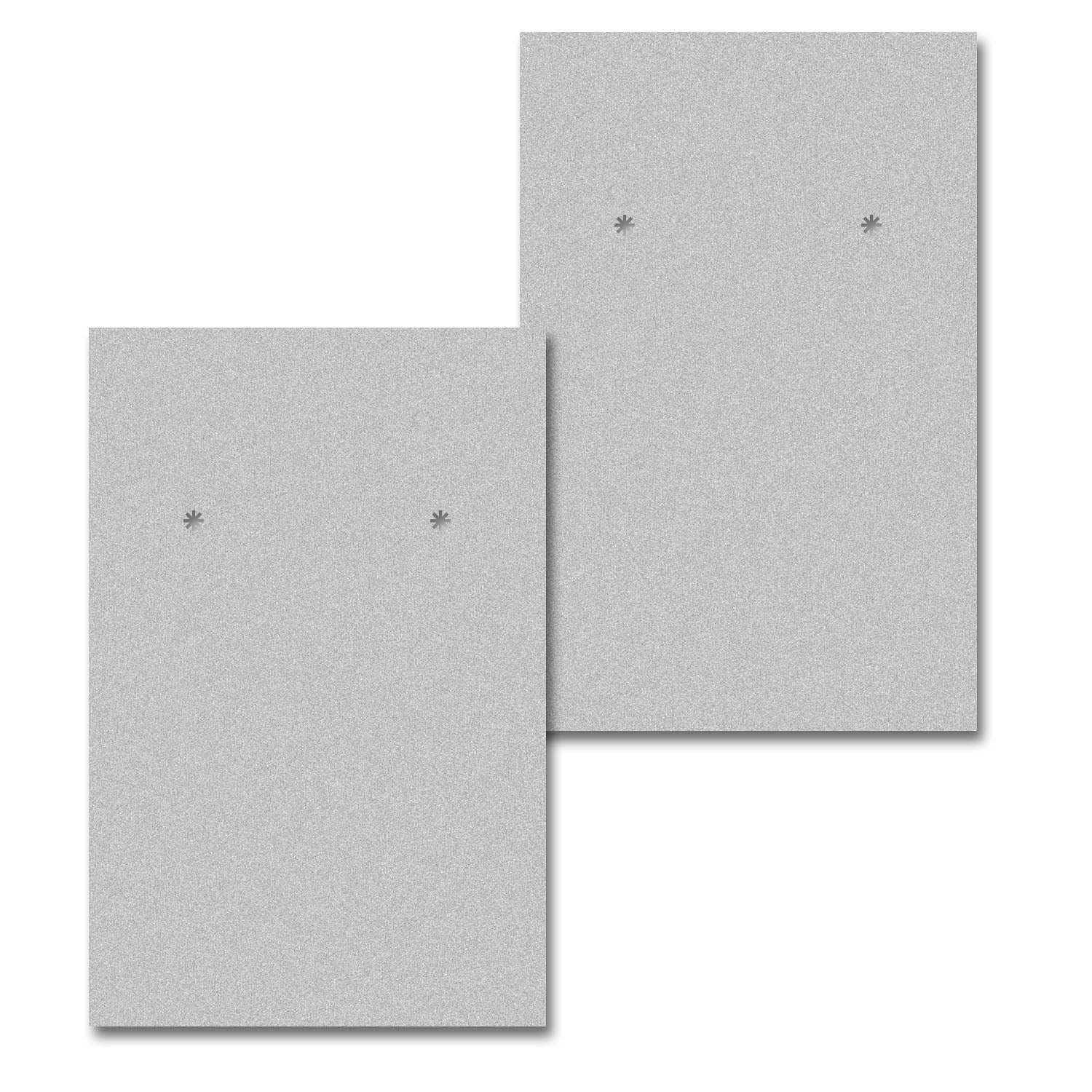 Matte Grey Earring Card 2" x 3"