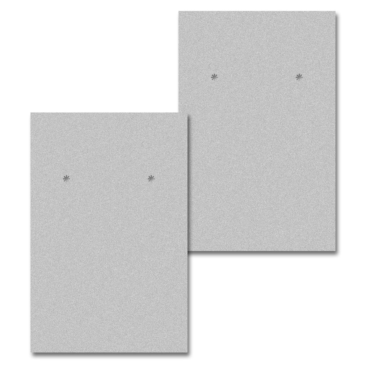 Matte Grey Earring Card 2" x 3"
