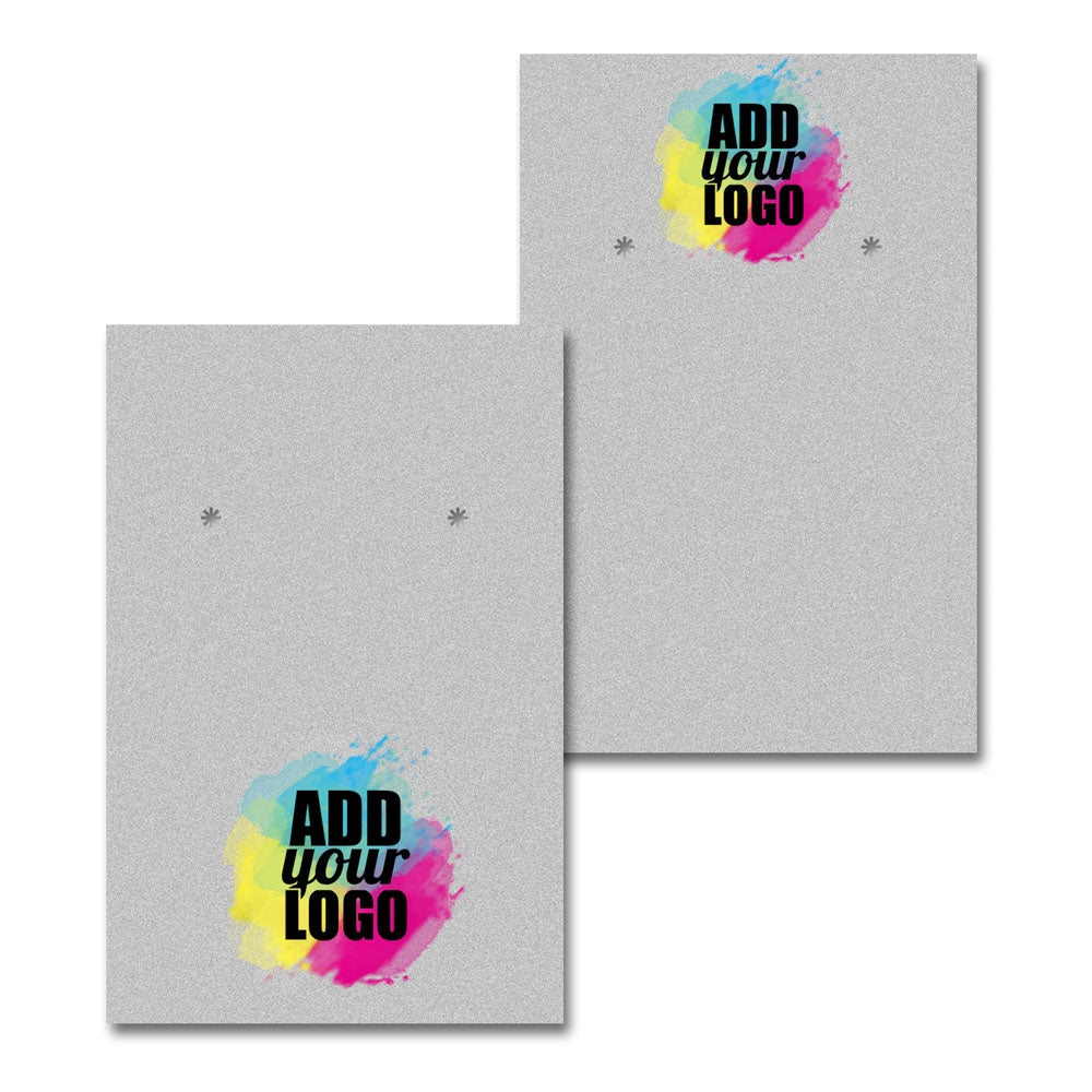 Matte Grey Earring Card 2" x 3"