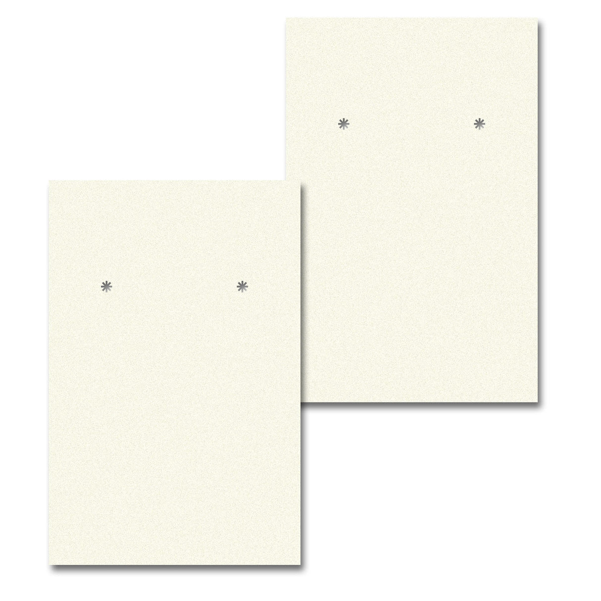 Ivory Earring Card 2" x 3"