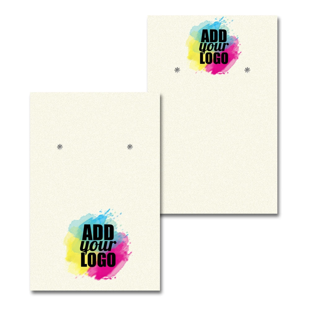 Ivory Earring Card 2" x 3"