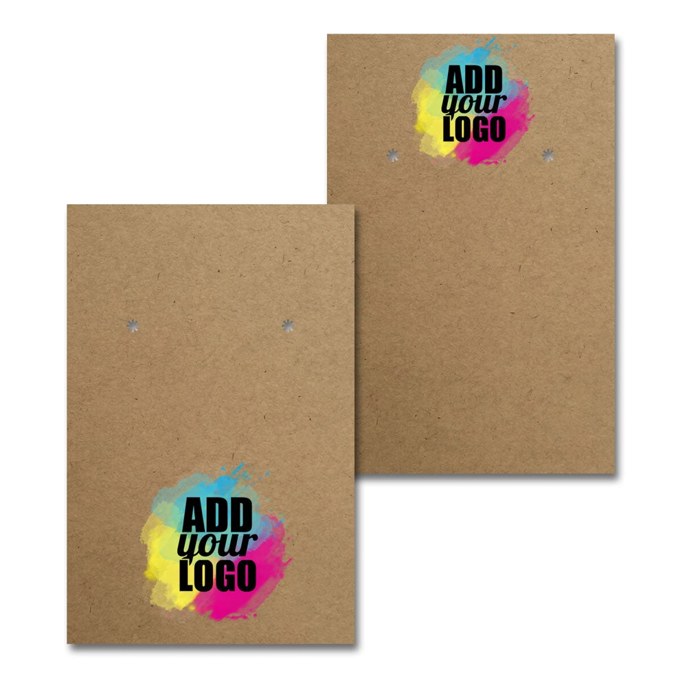 Kraft Earring Card 2" x 3"