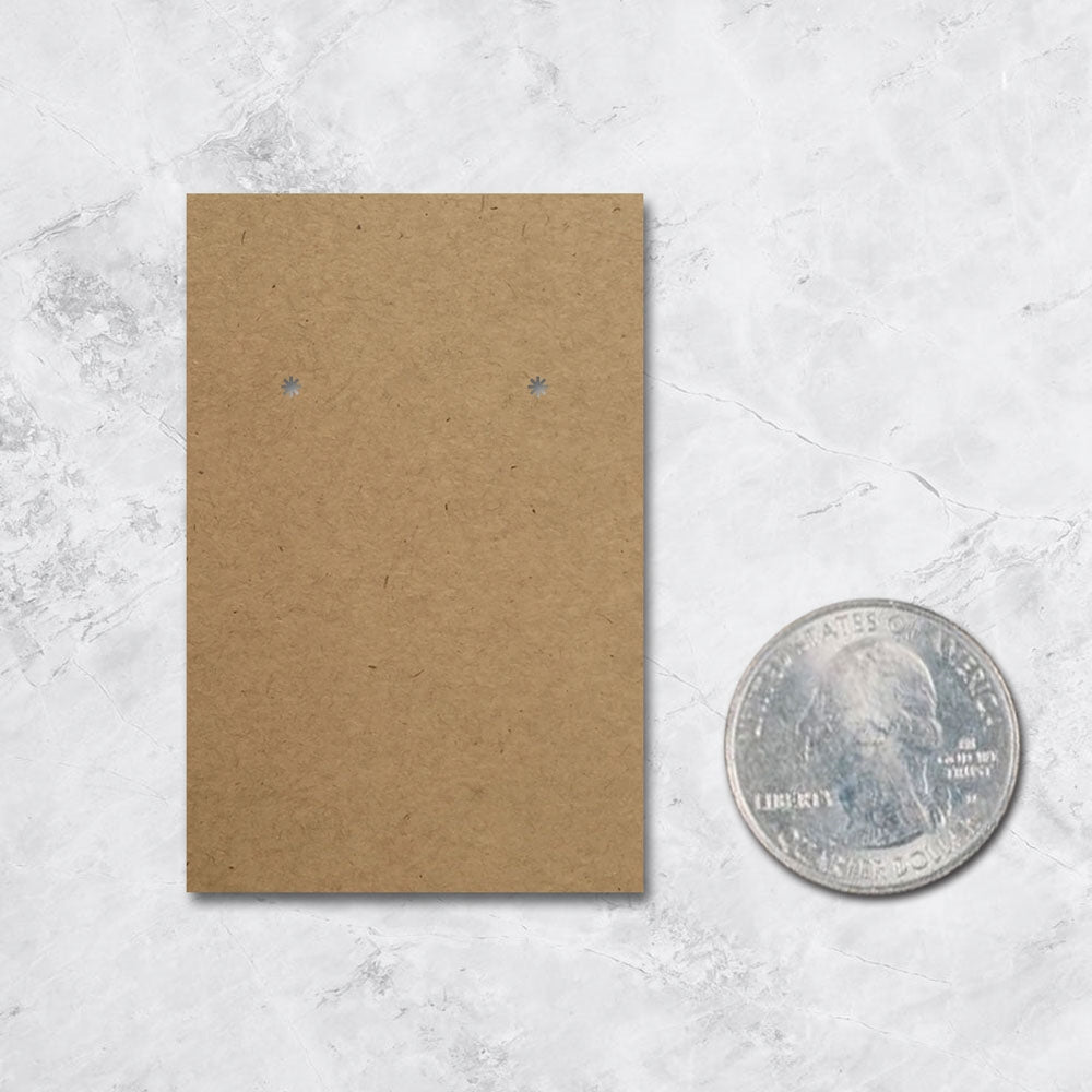 Kraft Earring Card 2" x 3"