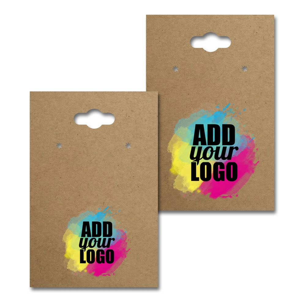 Hanging Kraft Earring Card 2" x 3"