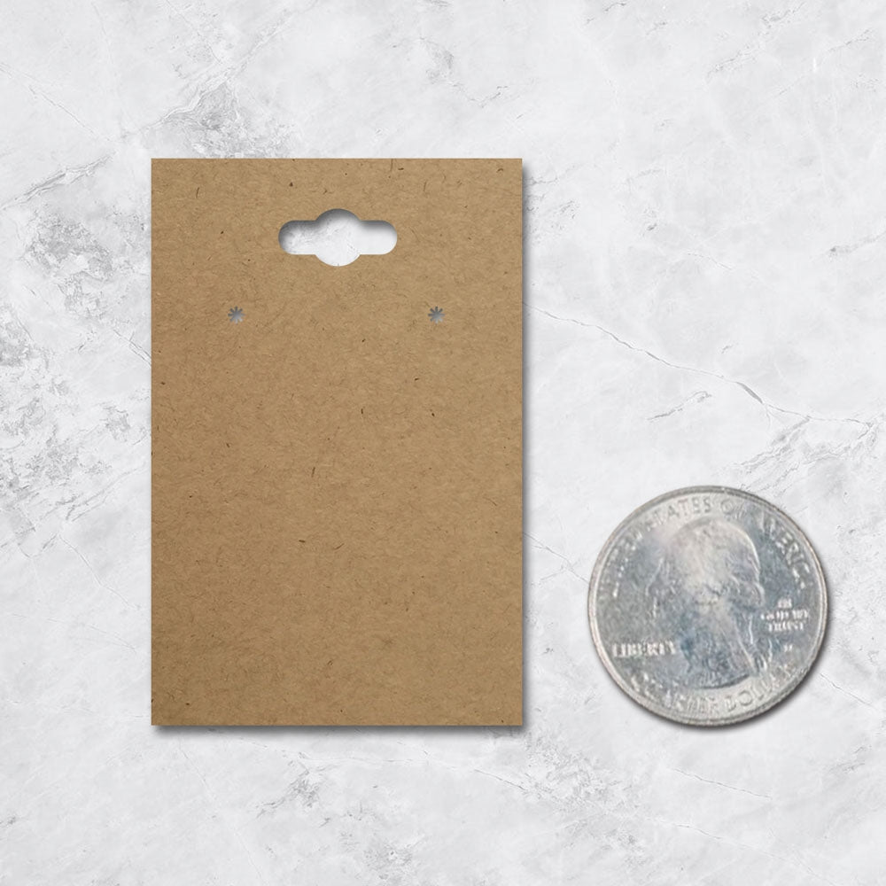 Hanging Kraft Earring Card 2" x 3"